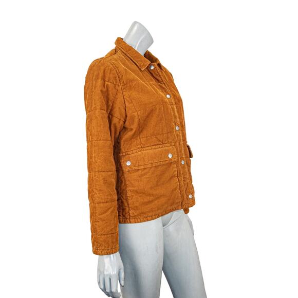 OUTERKNOWN Women's Lou Corduroy Puffer Jacket in light Brown Size Medium - Picture 4 of 8